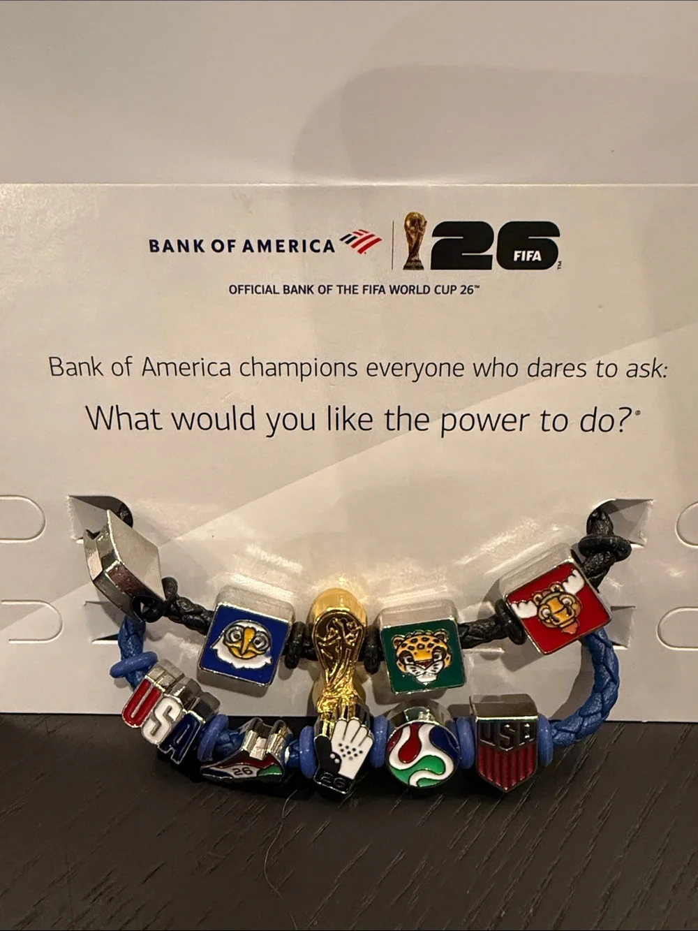 FIFA World Cup 2026 Bank of America bracelet and USA host country bracelet